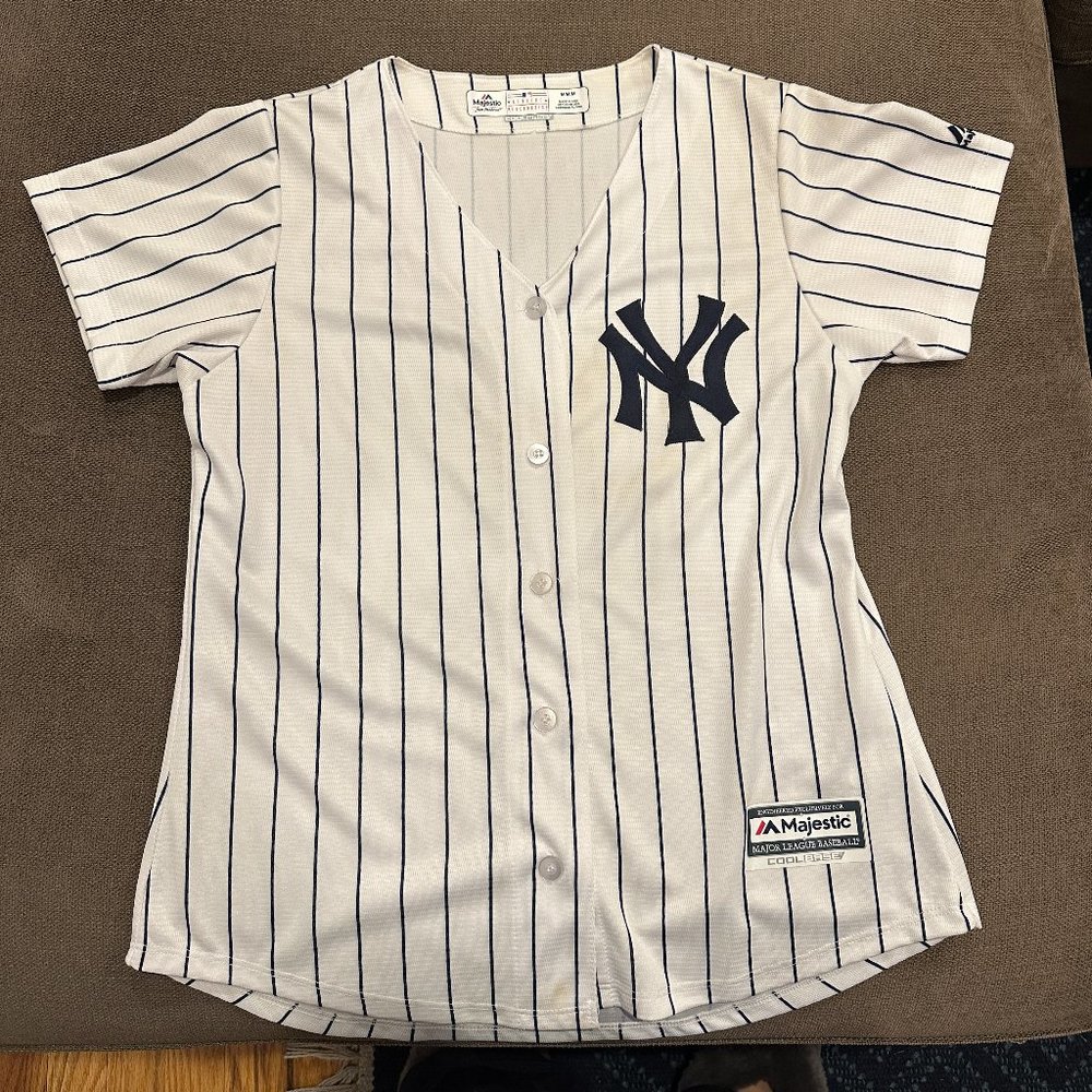 Official Yankees Jersey Womens M Majestic